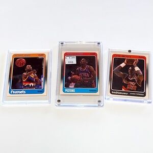 Lot of 3 Fleer 1988 NBA Basketball Cards - Dennis Rodman Rookie Card